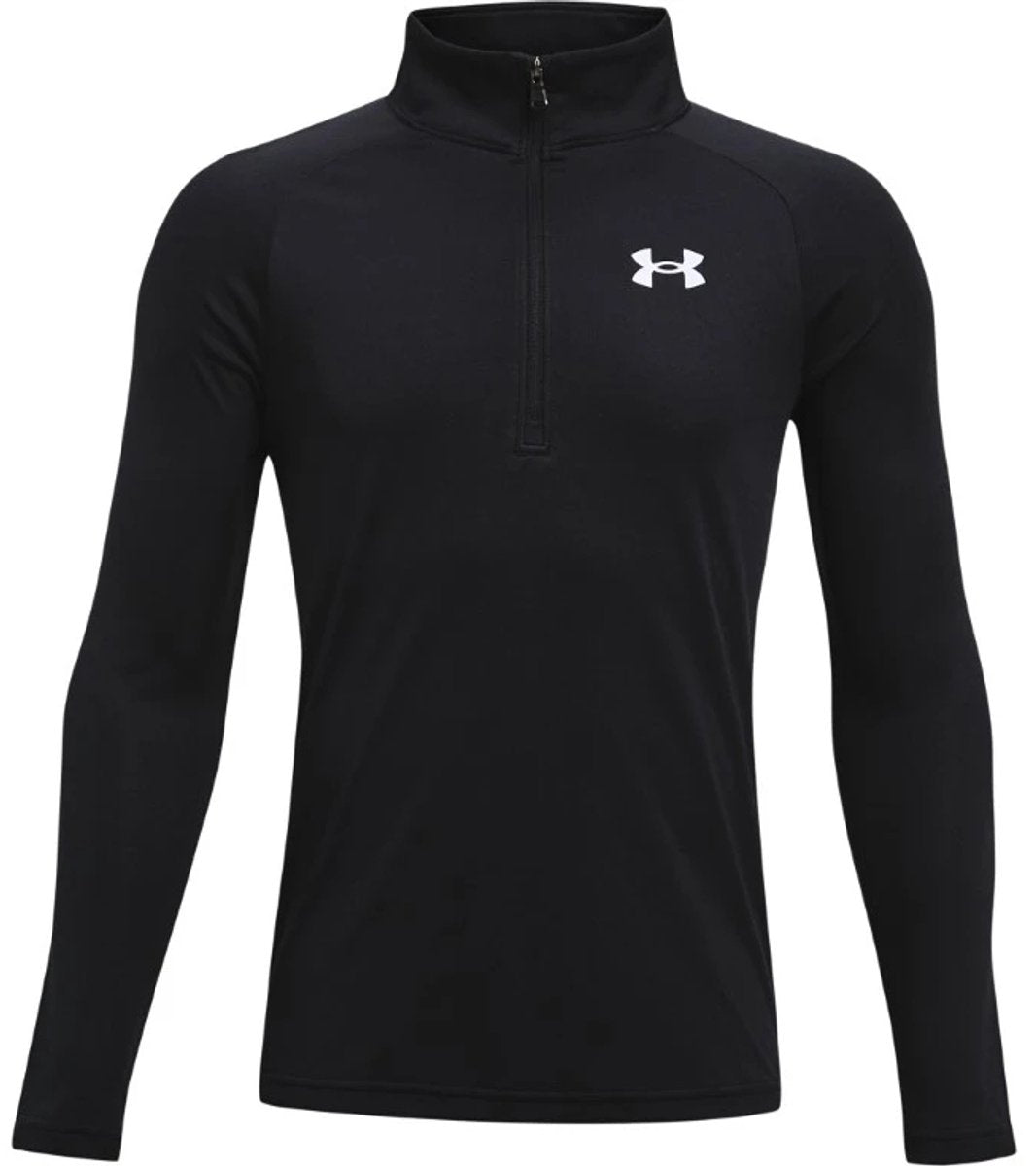 Under Armour ua tech 2.0 1 - 2 zip unisex sporttrui - zwart - wit