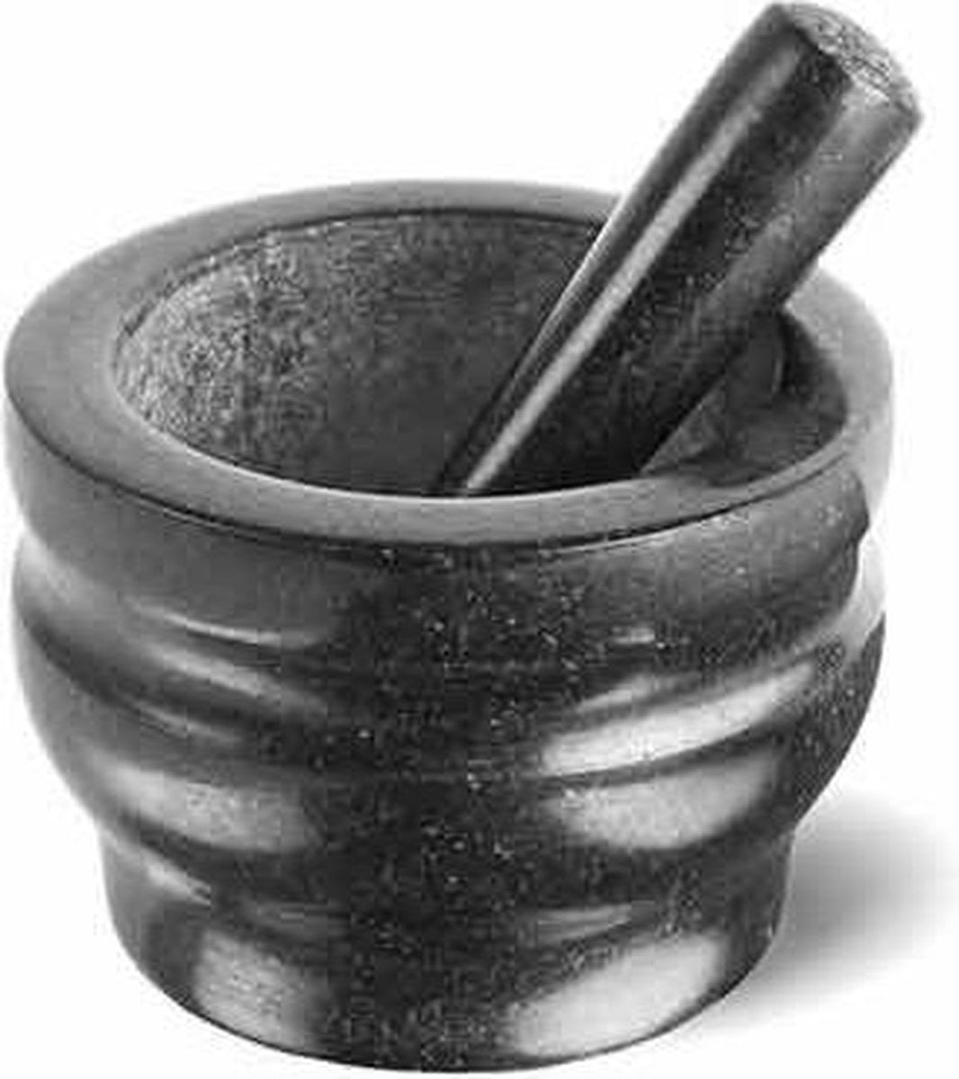 Cole Mason vijzel en stamper - graniet - 14 cm diameter - heavy-duty - voor kruiden, specerijen pesto