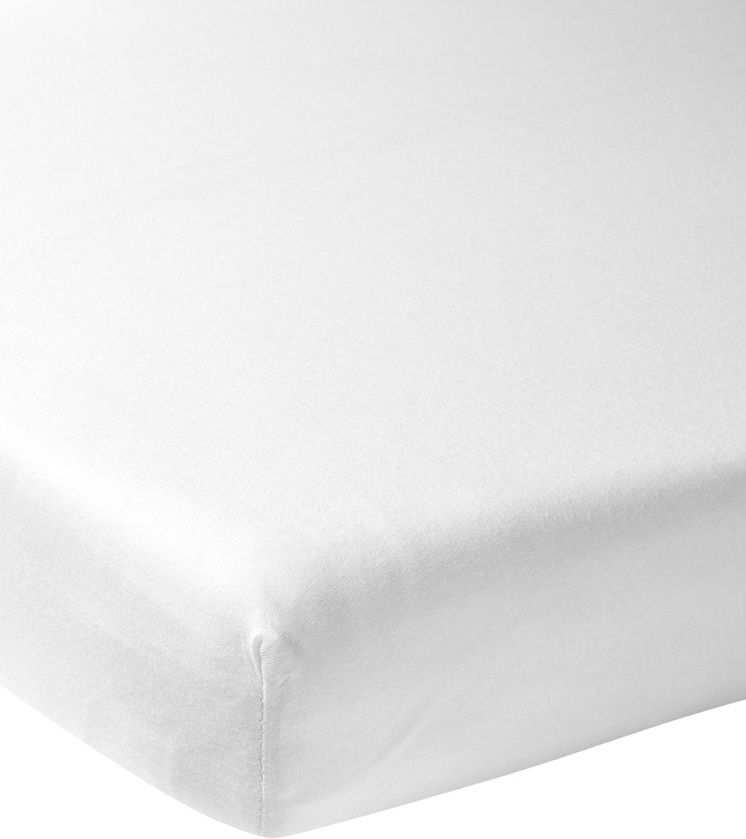 Meyco baby uni hoeslaken juniorbed - white - 70x140 150cm