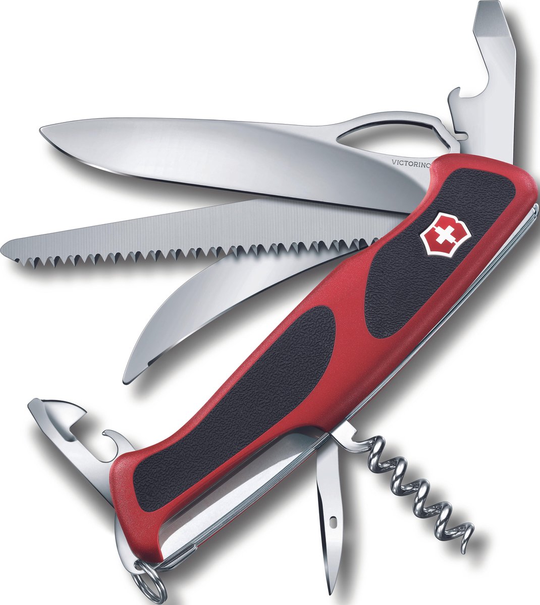 Victorinox rangergrip 57 hunter zakmes 13 functies rood zwart