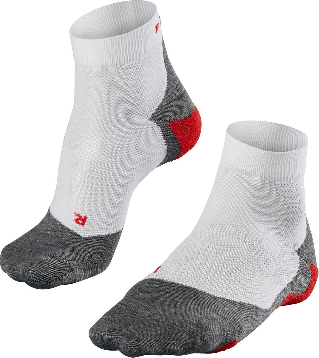 FALKE ru5 short anti-blaar functioneel materiaal hardloopsokken heren wit - maat 42-43