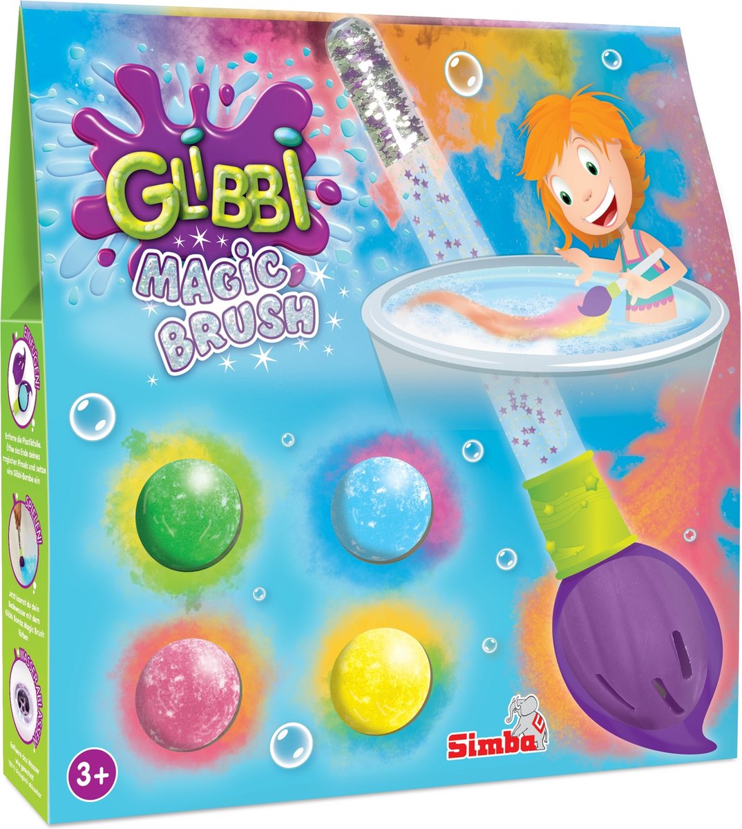 Simba Glibbi bomb magic borstel - zimpli kids - badspeelgoed