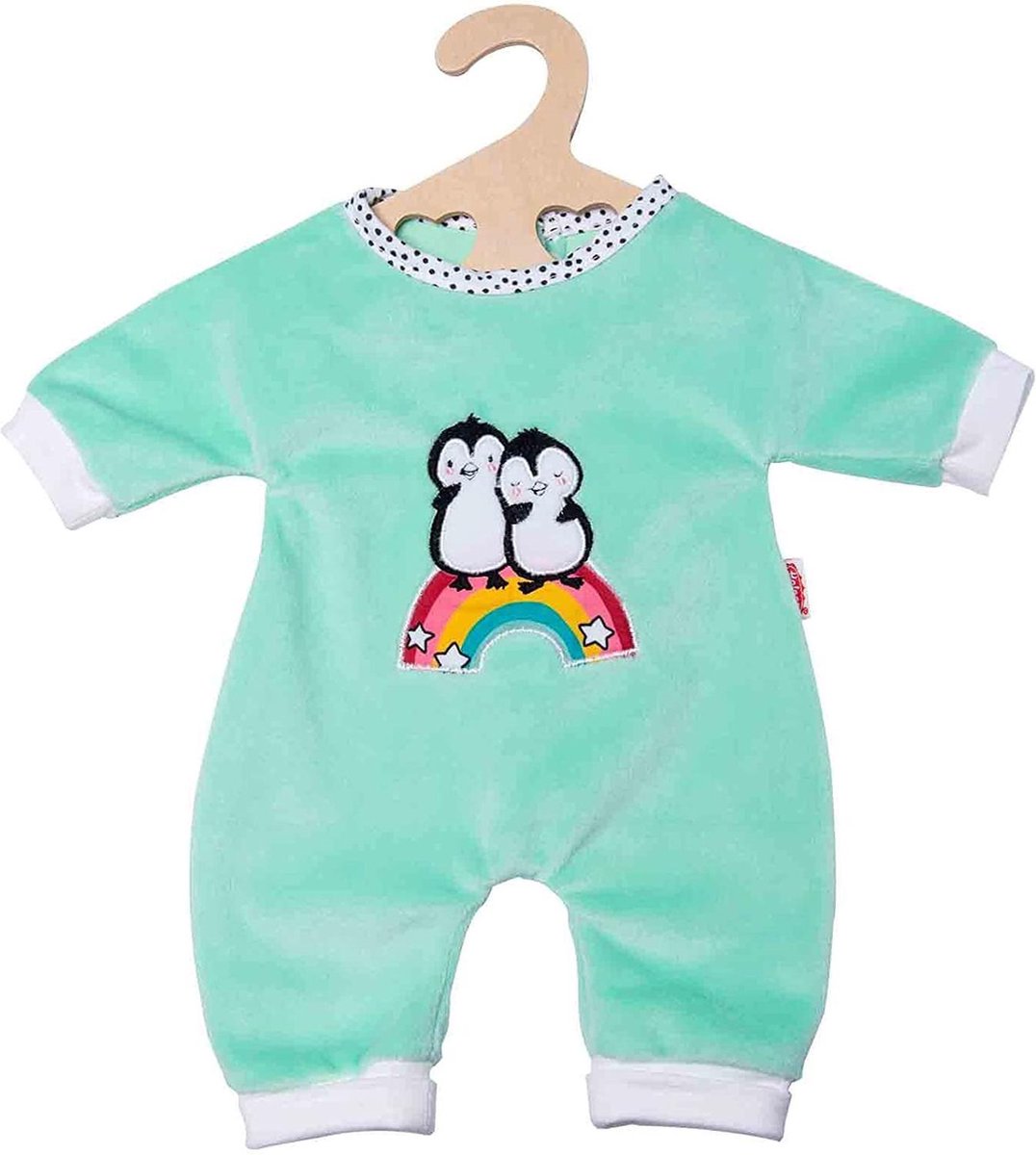 Heless Poppen romper fluffy pinguin, 35-45 cm