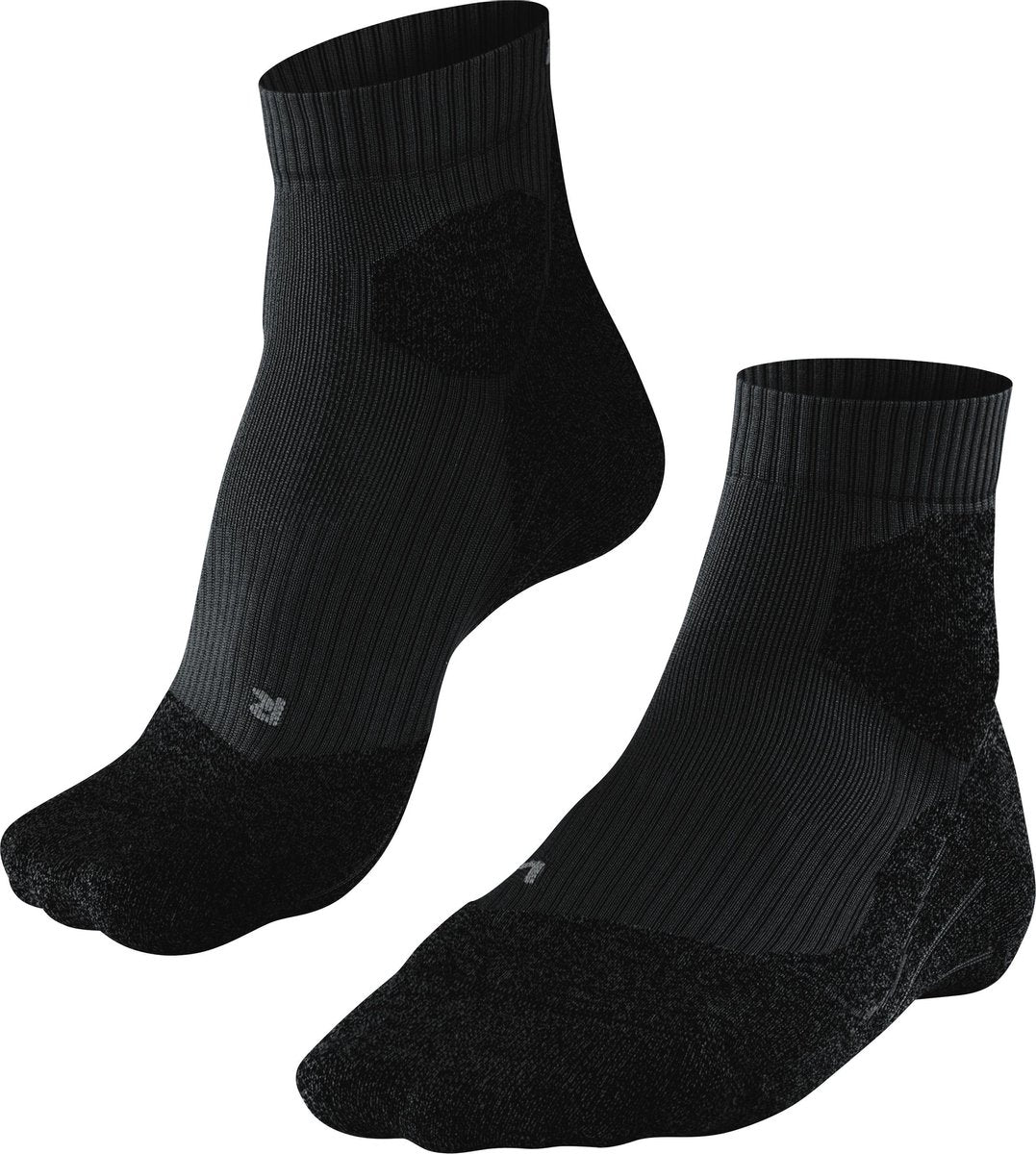 FALKE ru trail anti-blaar functioneel materiaal hardloopsokken heren zwart - maat 44-45