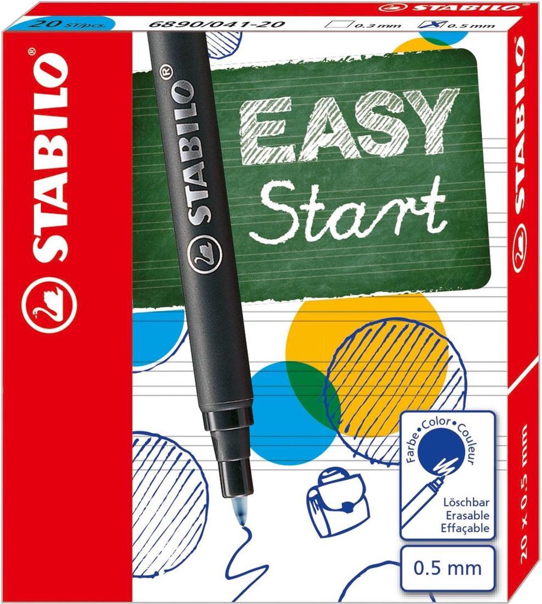 STABILO easyoriginal - penvulling - medium 0,5 mm - doos met 20 stuks