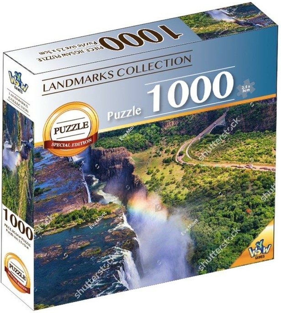 Braet Puzzel world landmarks - victoria falls 1000st