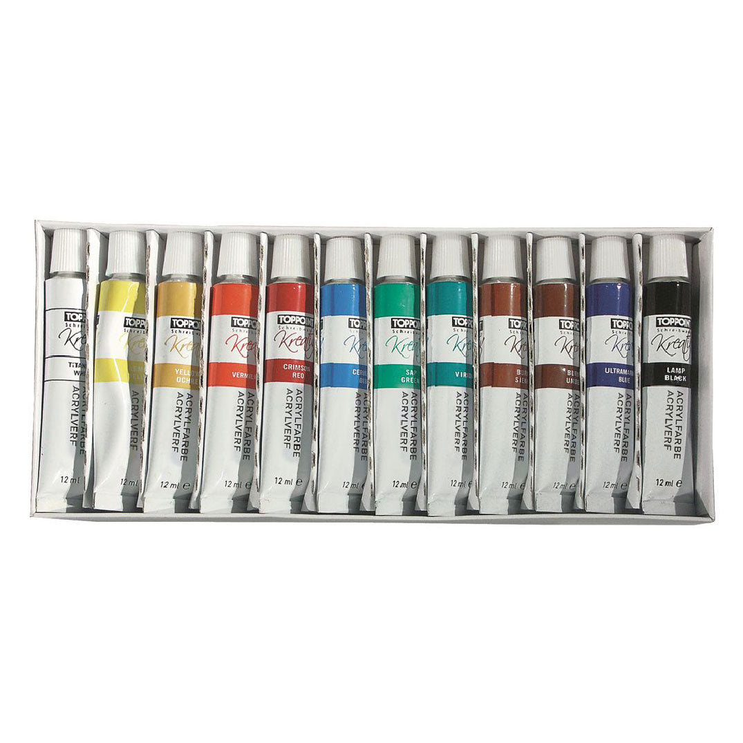 Stylex Acrylverf 12ml 12 Tubes