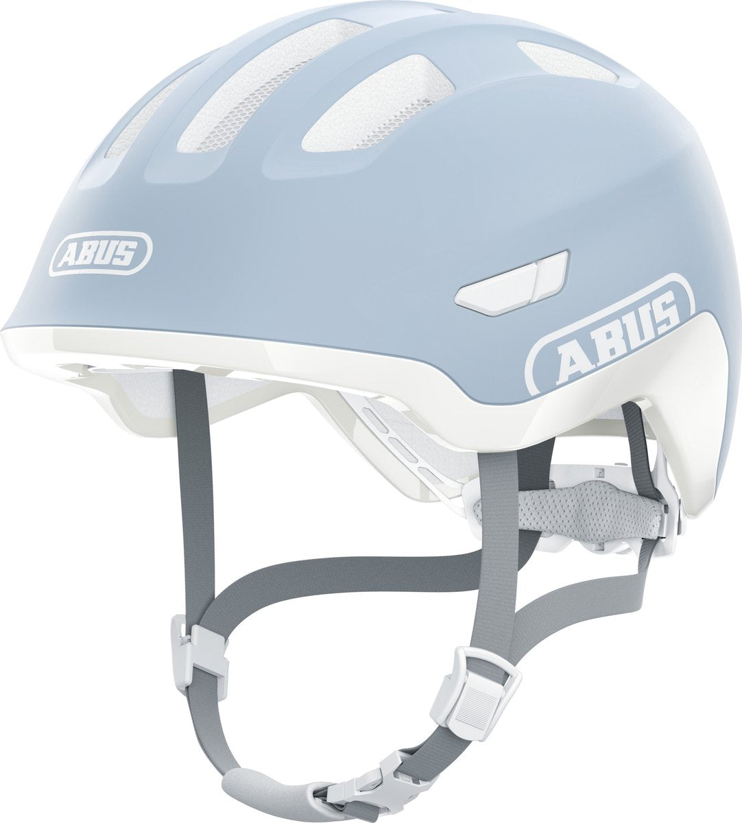 ABUS Fietshelm smiley 3.0 ace led pure aqua s - 45-50 cm - blauw - geschikt voor gebruik op kinderfietsen - 230 g