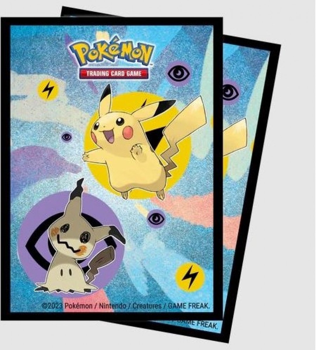 Ultrapro Ultra pro - pokémon tcg - 65 standard sized card sleeves pack - pikachu en mimikyu (63 x 89 mm)