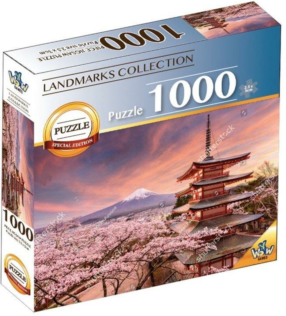 Braet Puzzel world landmarks - mount fuji 1000 stuks