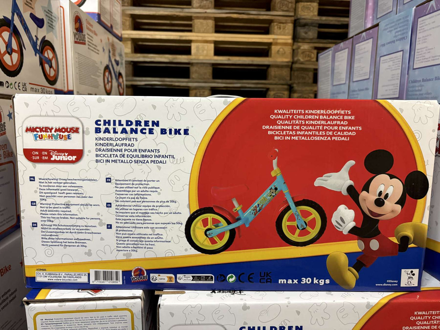 Volare Disney mickey loopfiets metaal