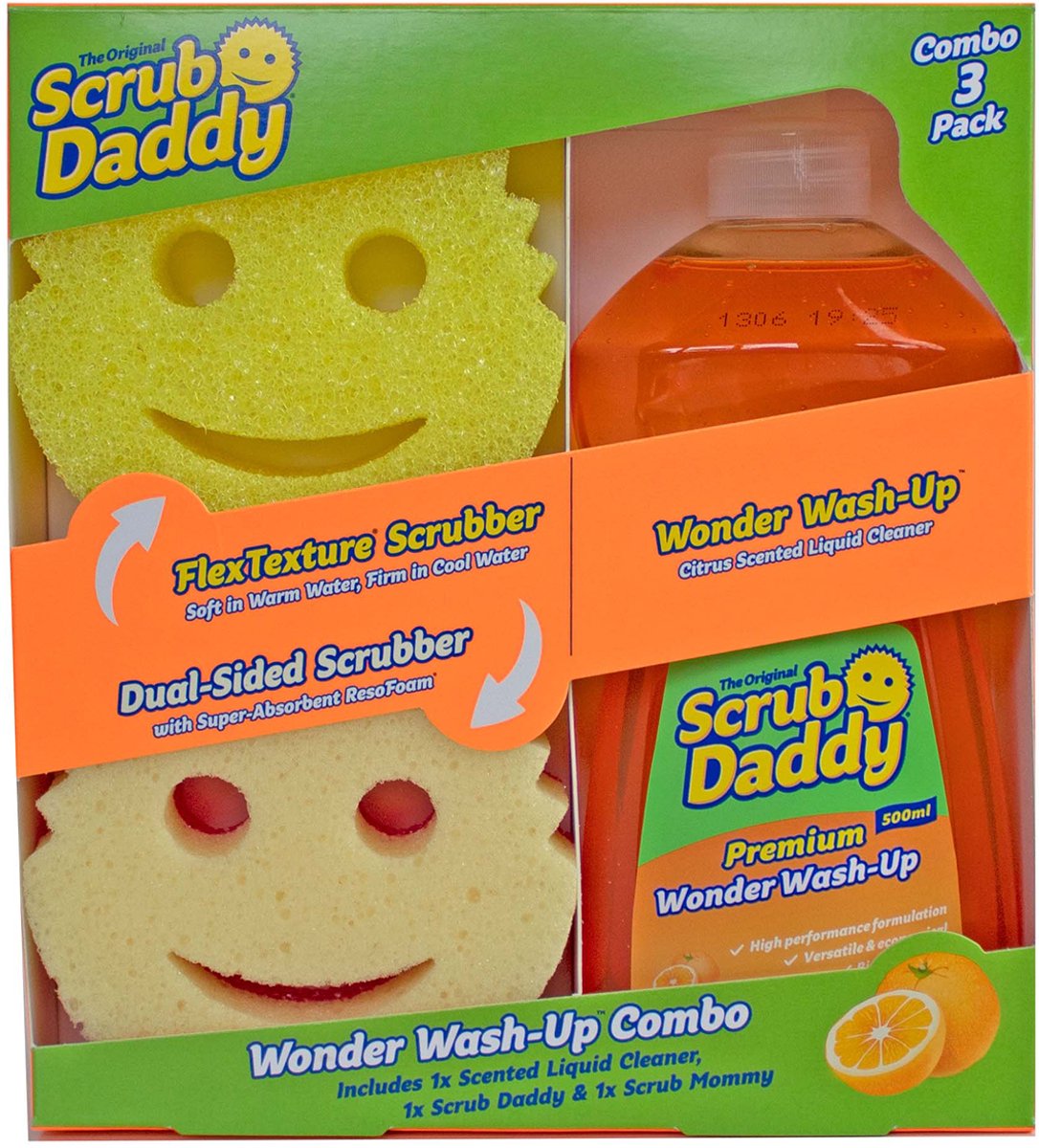 Scrub Daddy voordelig combo 3 pack - schoonmaak set