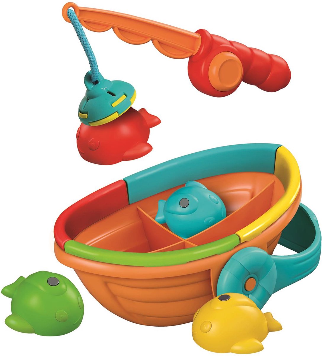 Clementoni Baby - magnetisch visspel - hengelspel met 4 vissen - speelgoed vanaf 1 jaar