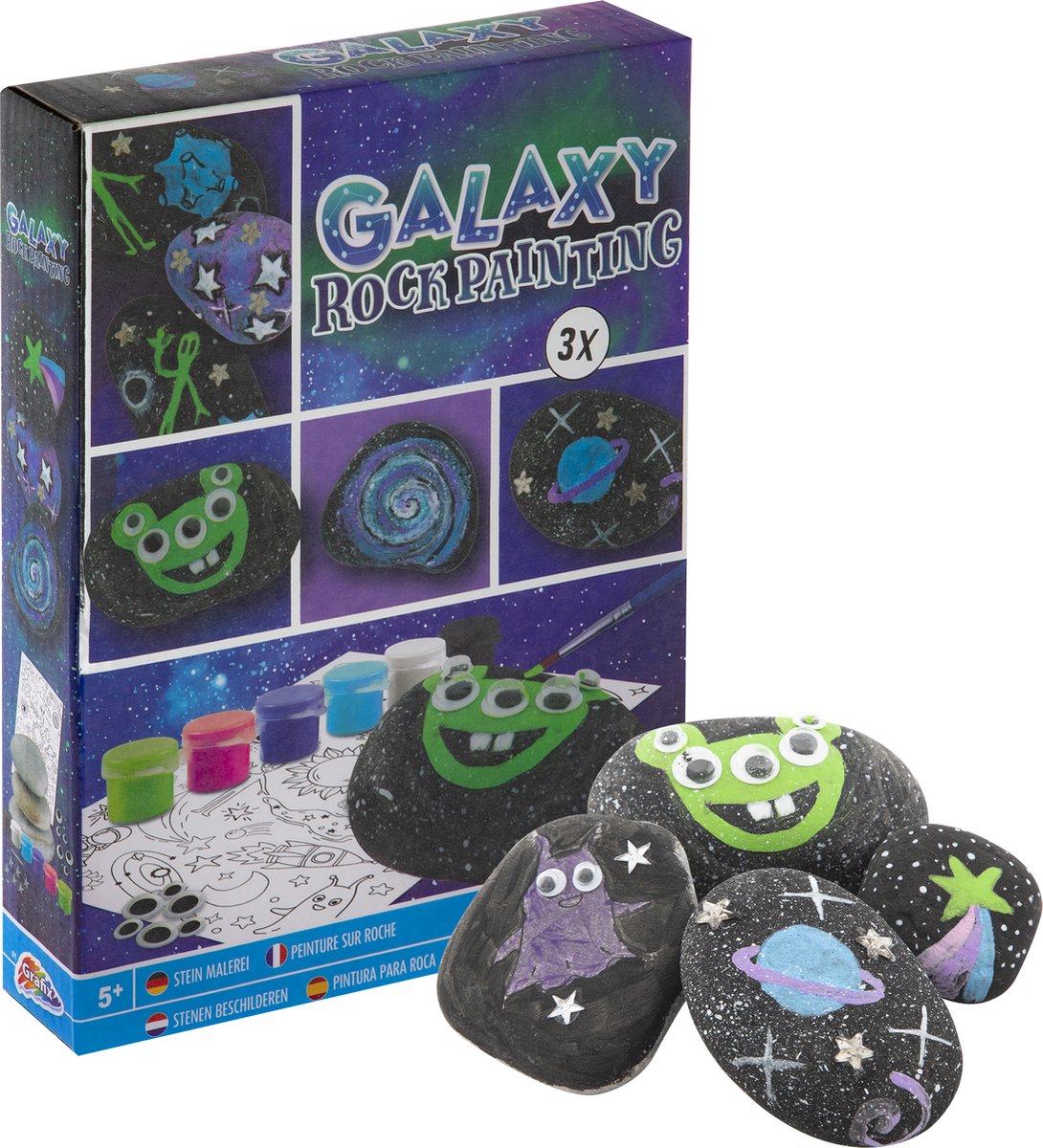 Grafix Stenen schilderen galaxy
