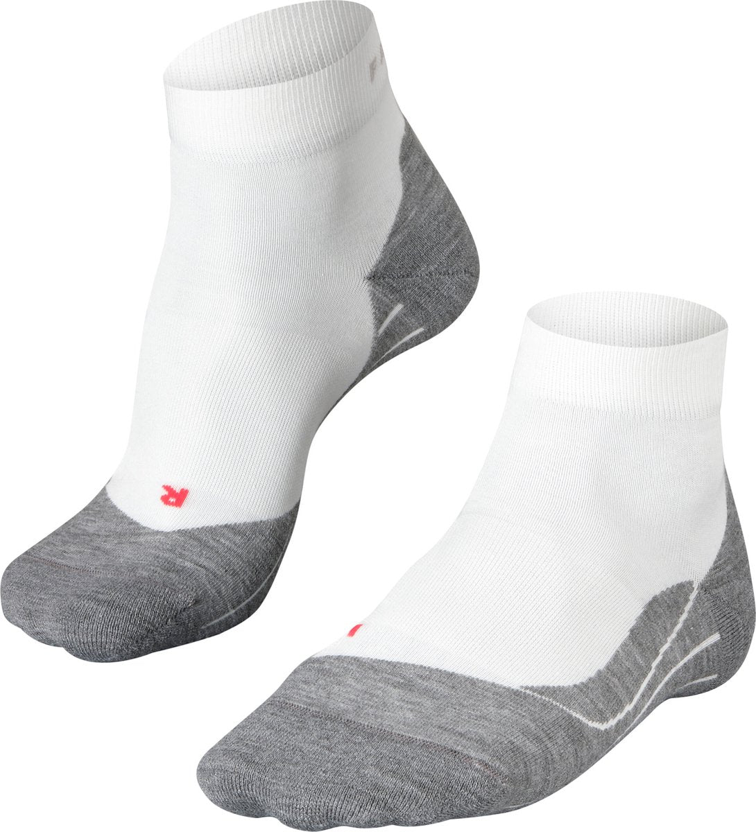 FALKE ru4 short anti-blaar katoen functioneel materiaal hardloopsokken dames wit - maat 37-38