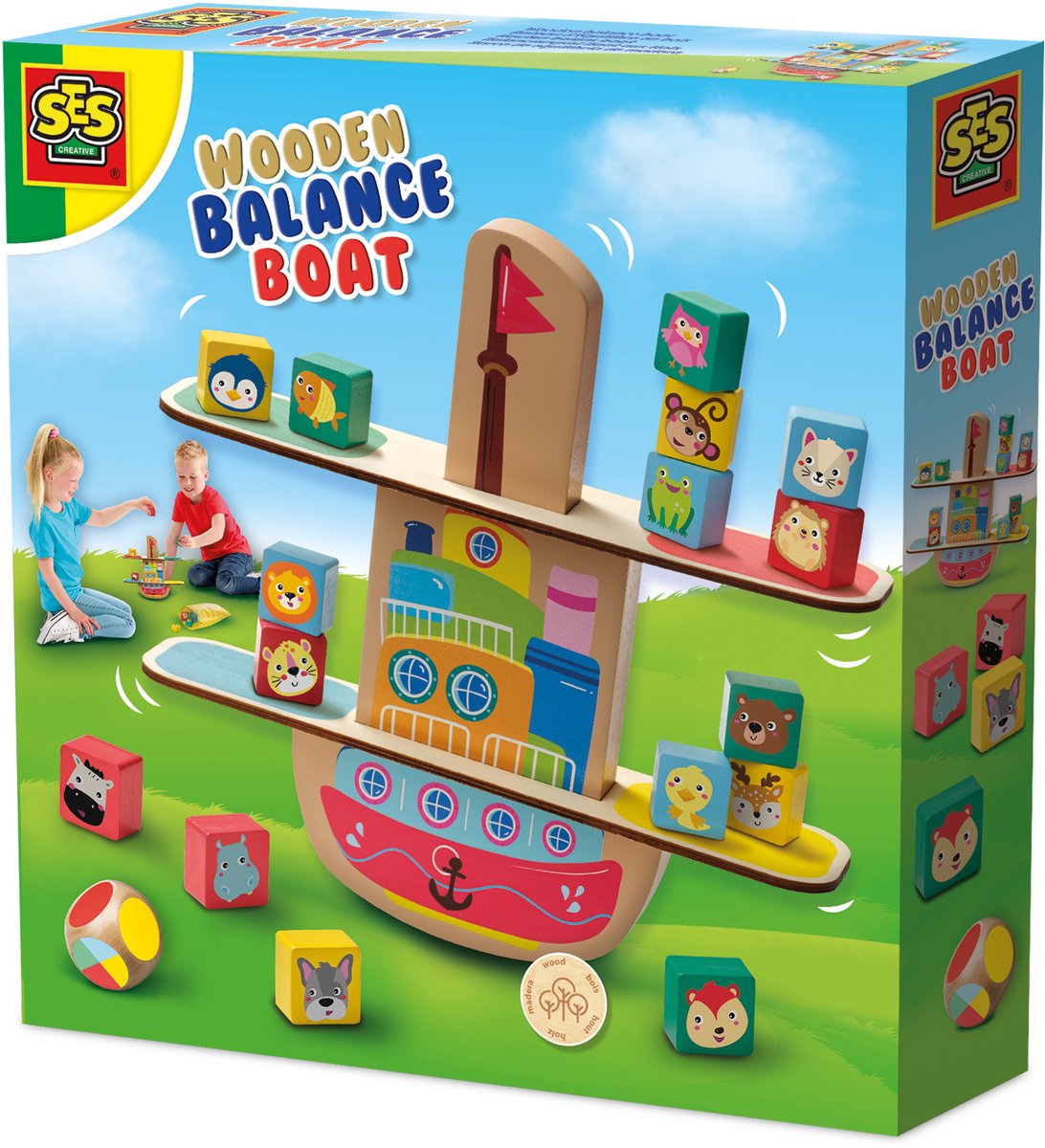 SES Creative Ses houten balans boot