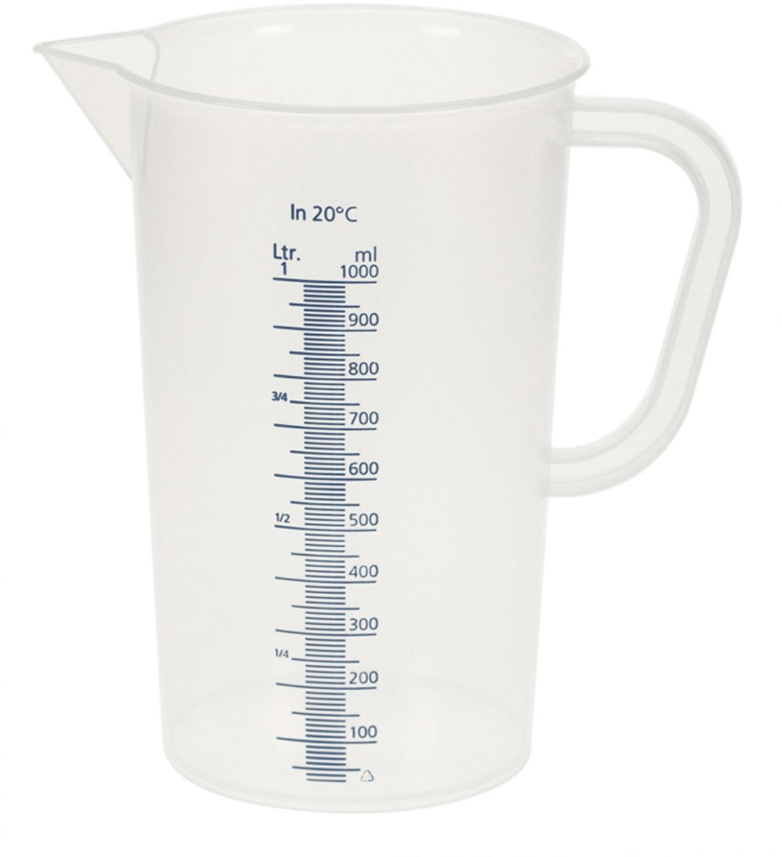 Vitlab maatbeker 500 ml - helder en duurzaam