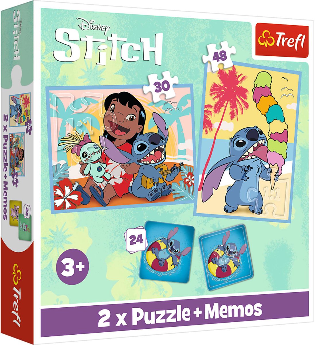 Trefl 2in1 + memo - happy lilo stitch day disney lilo stitch