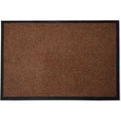 DEURMAT MONOCHROOM BRUIN 200X200