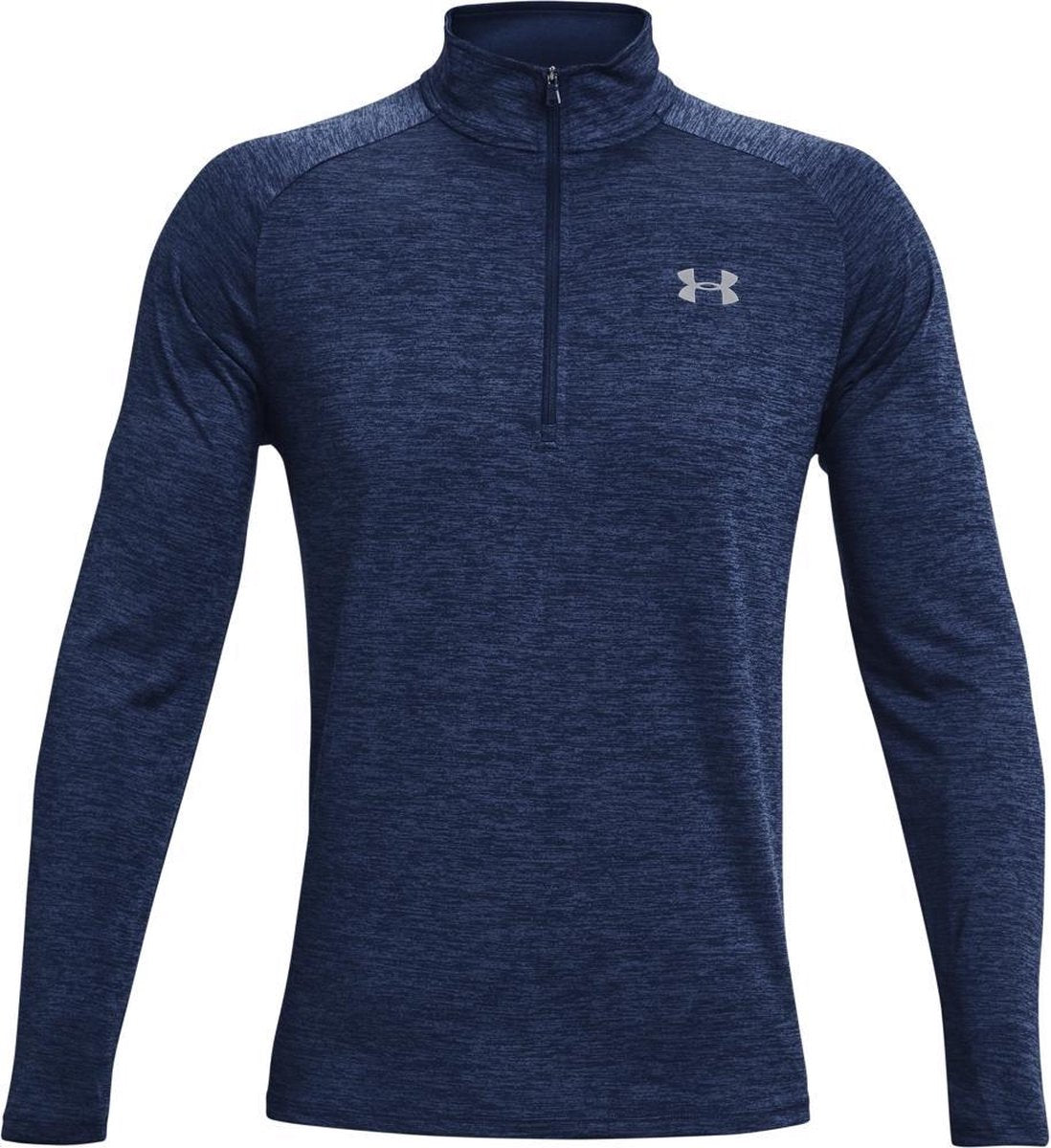 Under Armour ua tech 2.0 1 2 zip-blu heren sporttrui - academy - steel