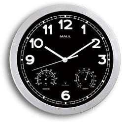 Radiogestuurde wandklok maul MAULdrive 300 mm Zwart