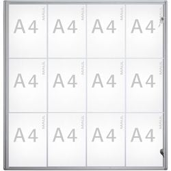 VITRINEKAST ALU MAULEXTRASLIM 12xA4