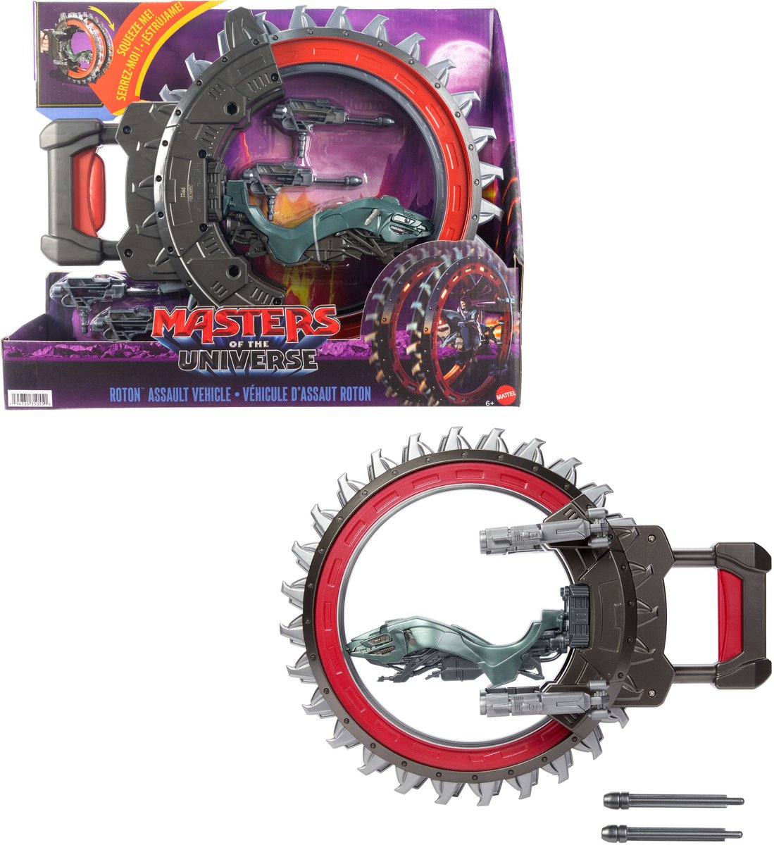 Masters Of The Universe 2026 film roton voertuig - 2 roterende bladen en 2 sets blasters