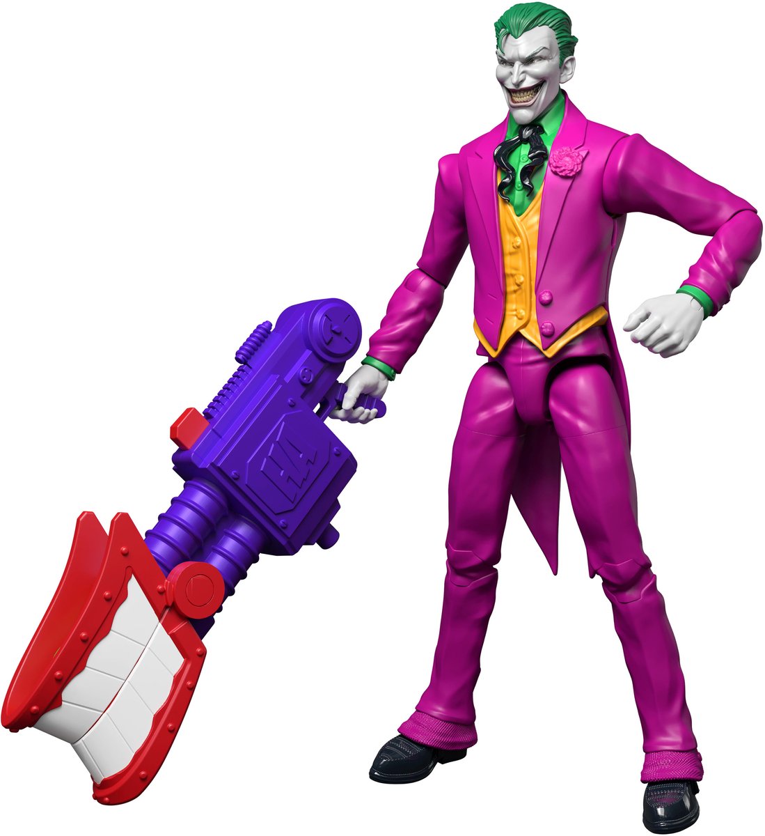 Mattel Dc premier the joker actiefiguur van 16,5 cm - 22 beweegbare punten - klapperende tanden als wapen