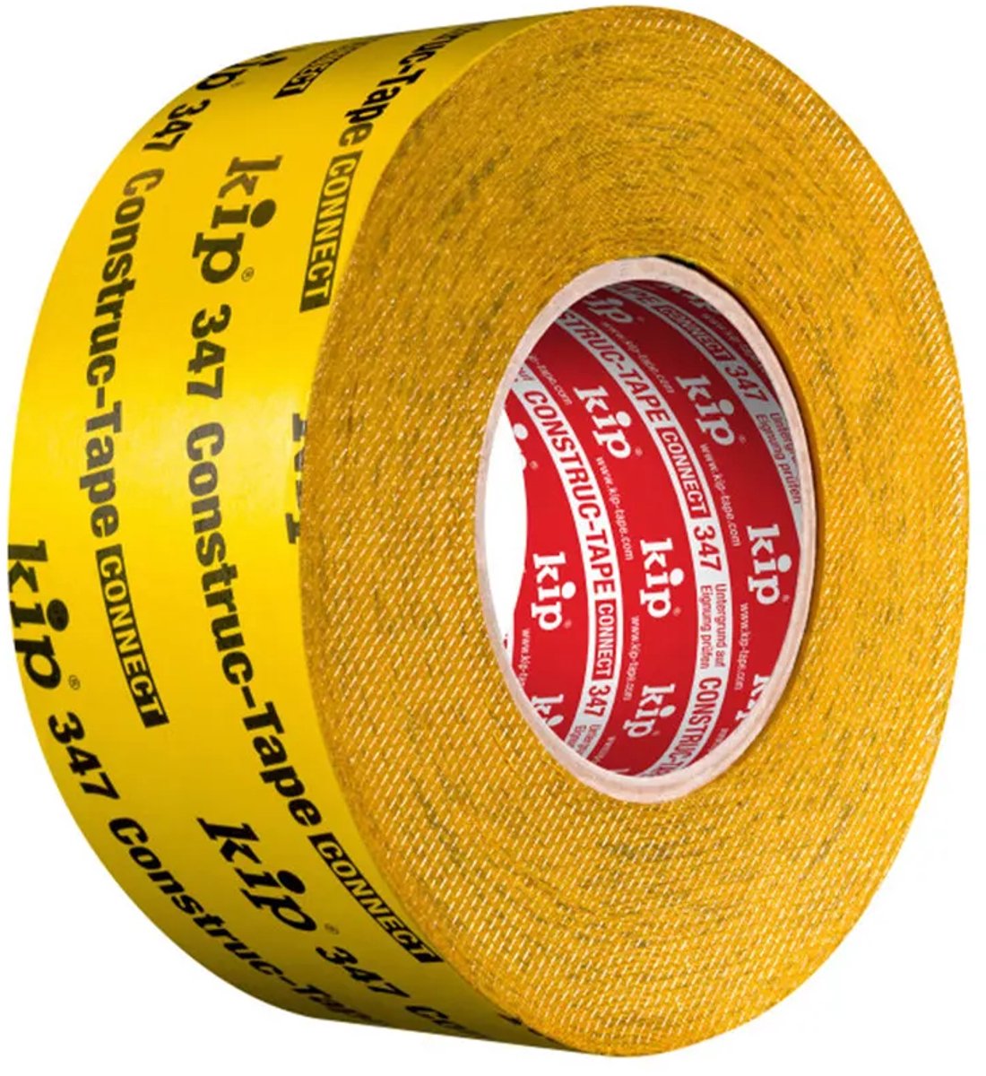 Kip 347 constructie tape - grote kleefkracht - uv bestendig - luchtdicht lijmen - geel - 60 mm