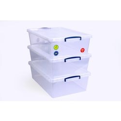 Opbergbox Really Useful Boxes 43CCB-PK3 43 L Transparant