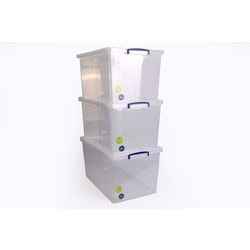 Opbergbox Really Useful Boxes 83CCB-PK3 83 L Transparant