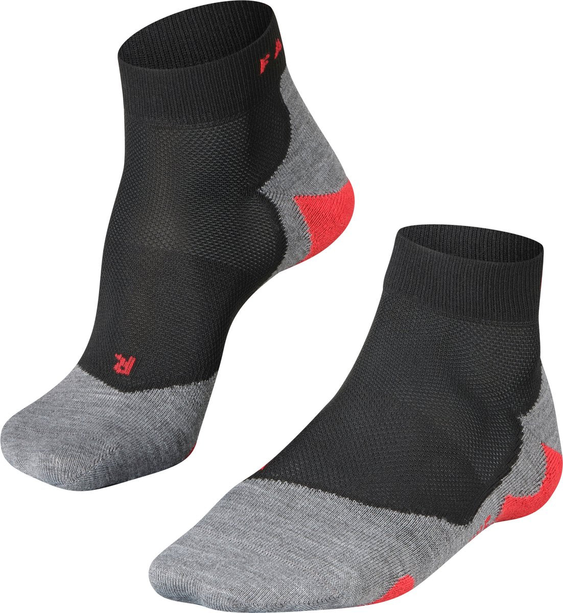 FALKE ru5 short anti-blaar functioneel materiaal hardloopsokken heren zwart - maat 44-45