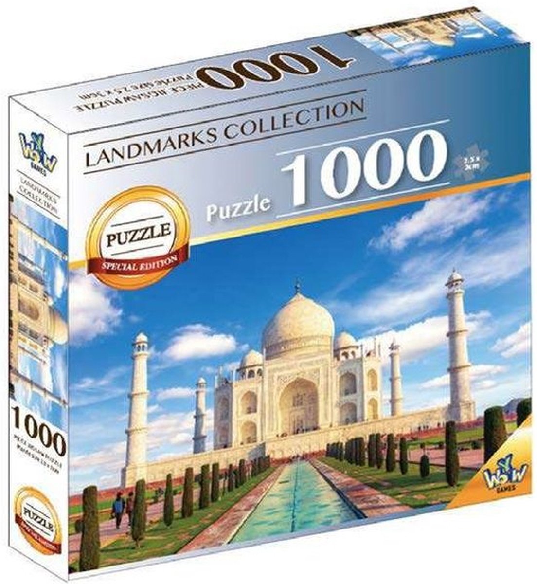 Braet Puzzel 7 world wonders - taj mahal - 1000 st.