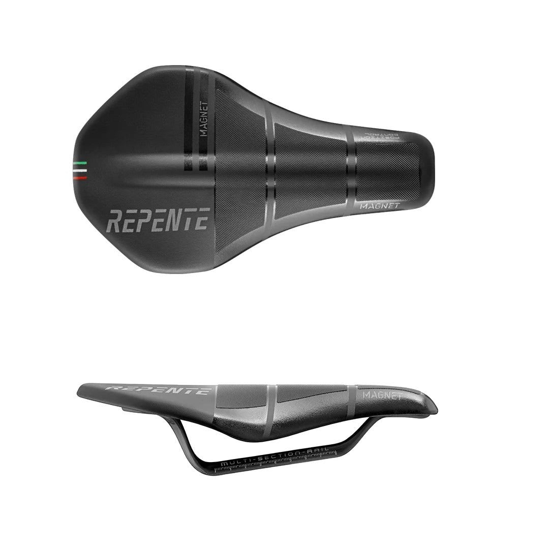 Repente Zadel Magnet Triathlon Carbon Rails Zwart