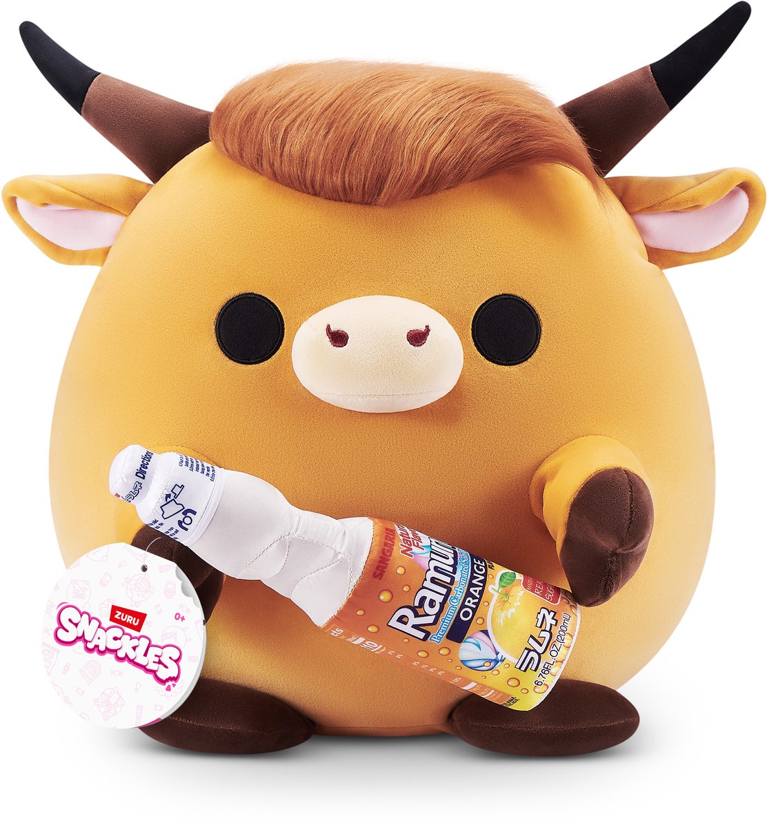 SNACKLES gelicentieerde serie 3 knuffel van 35 cm (robbie) van zuru