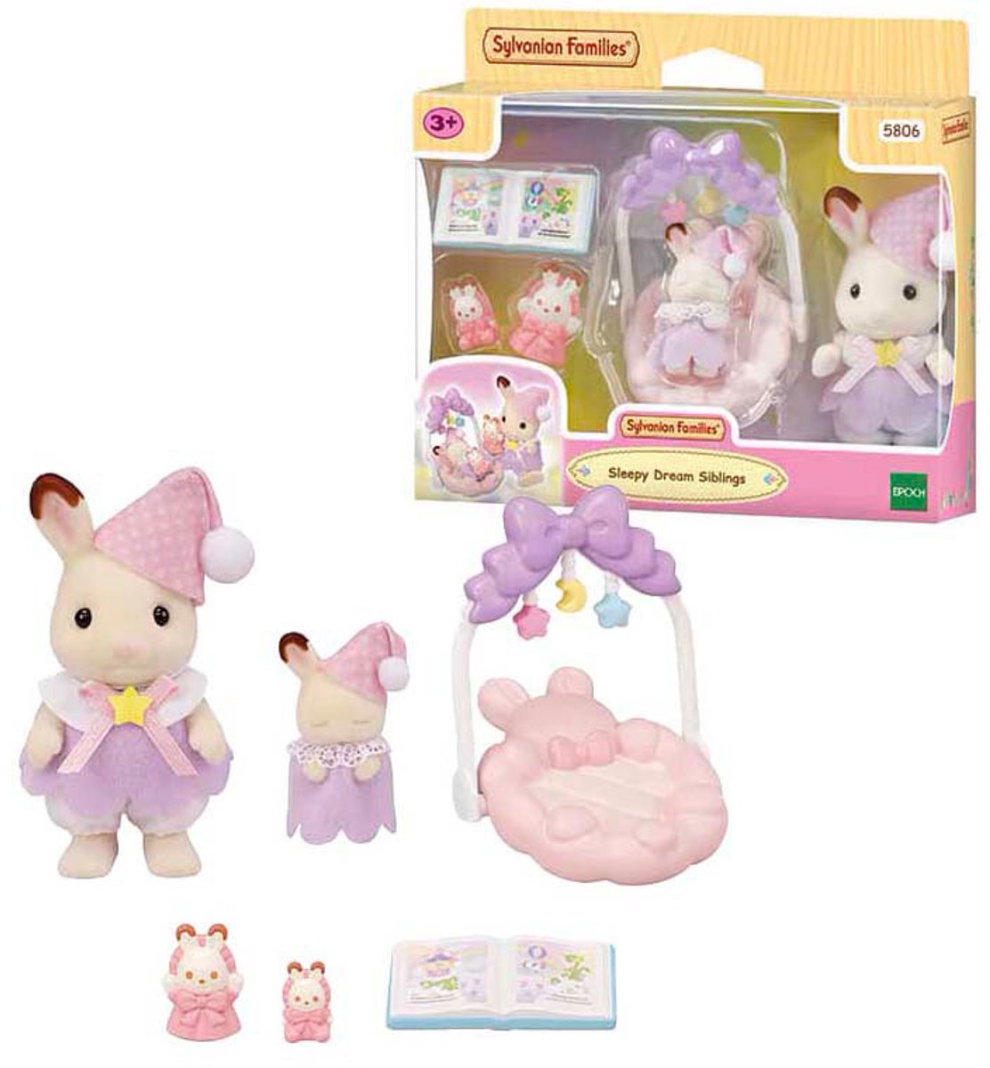 Sylvanian Families 5806 slaperige droomset broer- zus