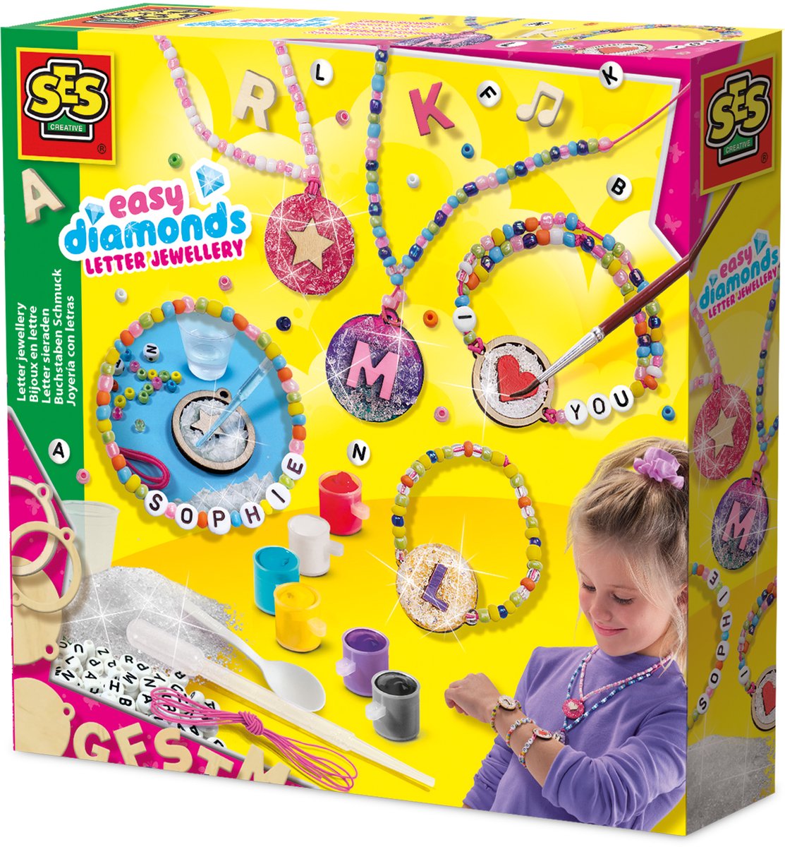 SES Creative Ses easy diamonds - letter sieraden
