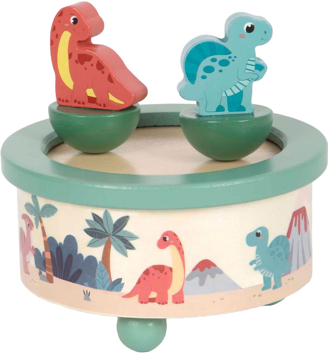 Small Foot - houten muziekdoos dino