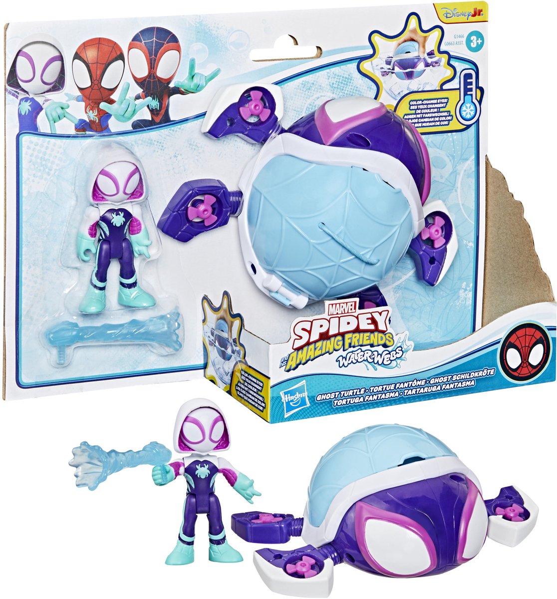 Spidey And His Amazing Friends Marvel water-webs ghost turtle speelset