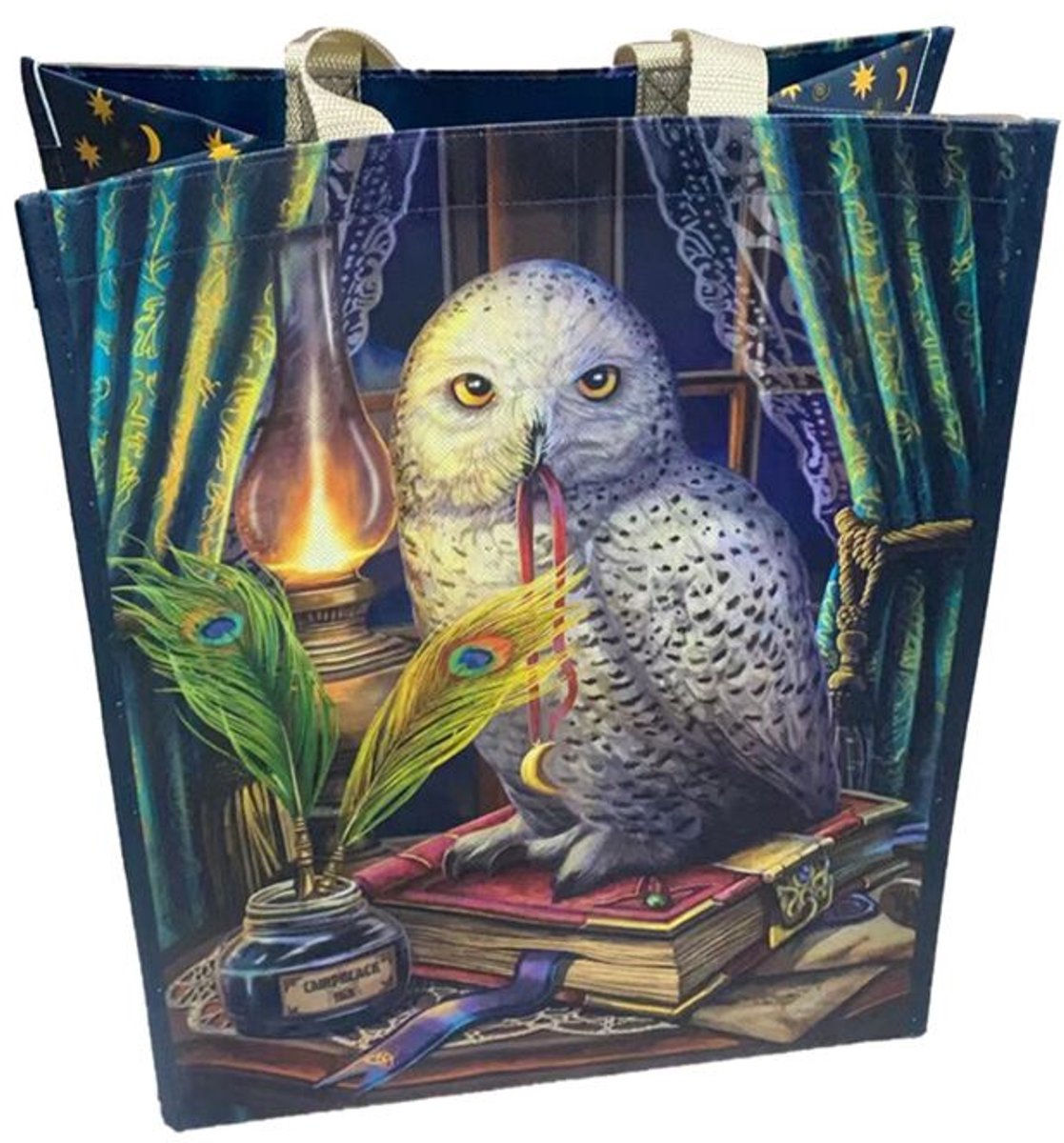 Puckator Boodschappentas shopper - lisa parker - guardian of spells owl - duurzaam - 33x39x17cm