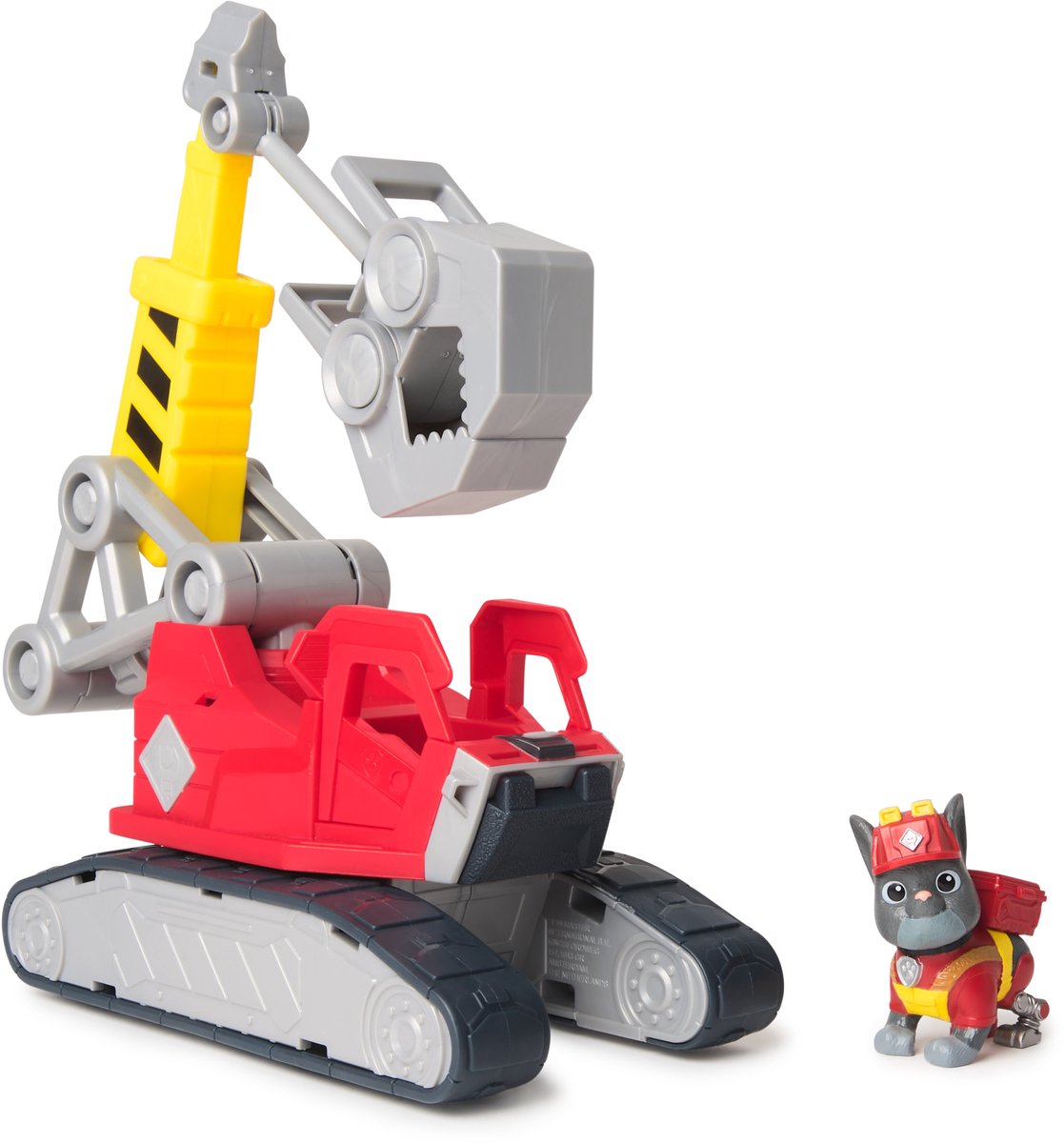 Rubble Crew chargers megagrijpkraan, speelgoedtruck met charger-figuur en 2 afneembare stuks gereedschap, paw patrol-speelgoed