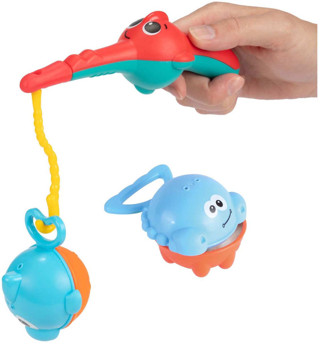Toi-Toys Little stars badspeelgoed vishengel met 3 vissen, 4dlg.