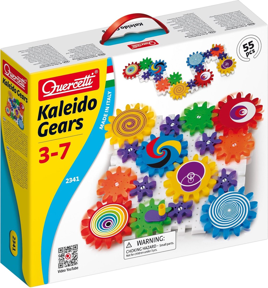 Quercetti Tandwielenset kaleido gears - 55-delig - bouwstenen