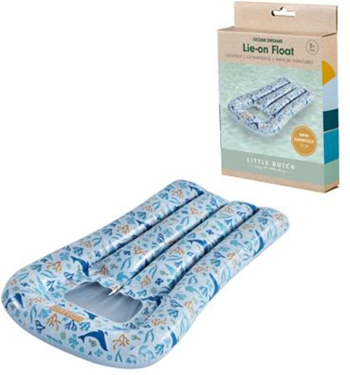Little Dutch ocean dreams luchtbed blauw
