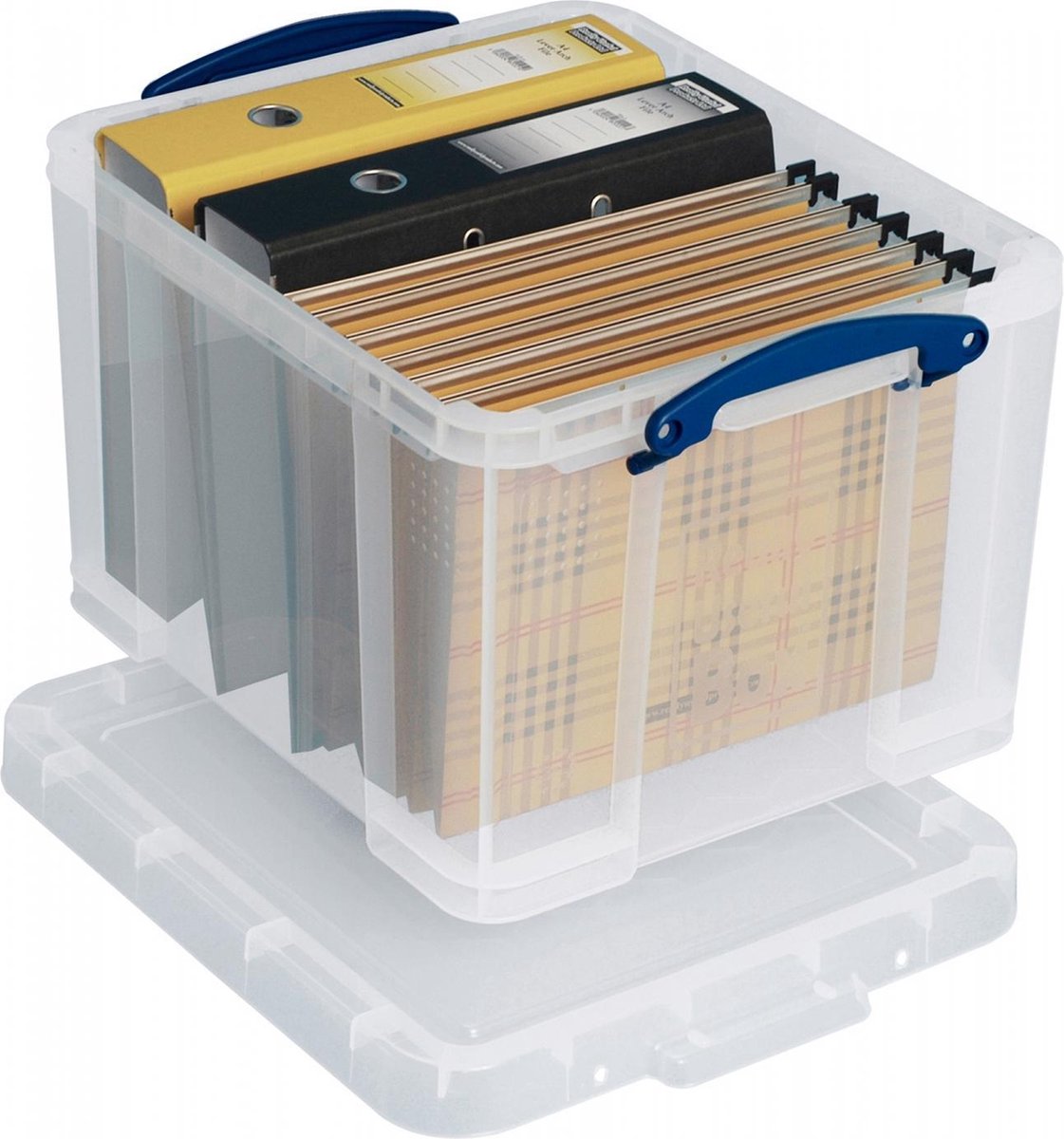 Really Useful box opbergdoos - opbergbox met deksel 35 liter - transparant