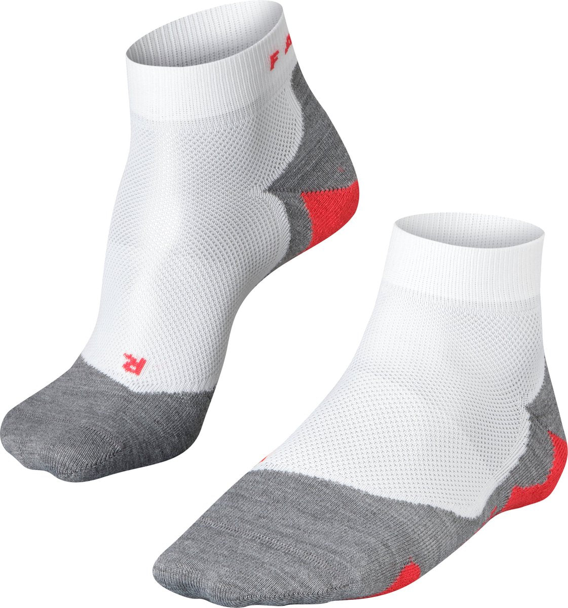 FALKE ru5 short anti-blaar functioneel materiaal hardloopsokken heren wit - maat 44-45