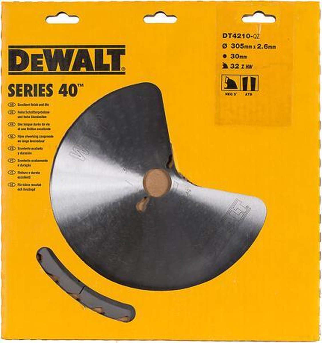DeWalt zaagblad hard metaal 32-tands atb - ø 305 x 30 mm