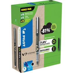 Rollerballpen Pilot V7 Zwart 0,4 mm