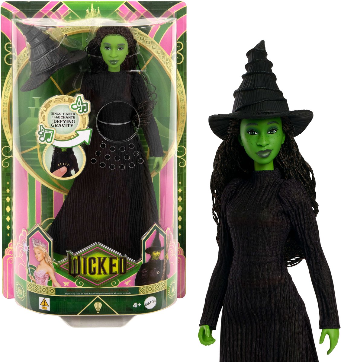 Mattel wicked zingende elphaba modepop - muzikale pop.