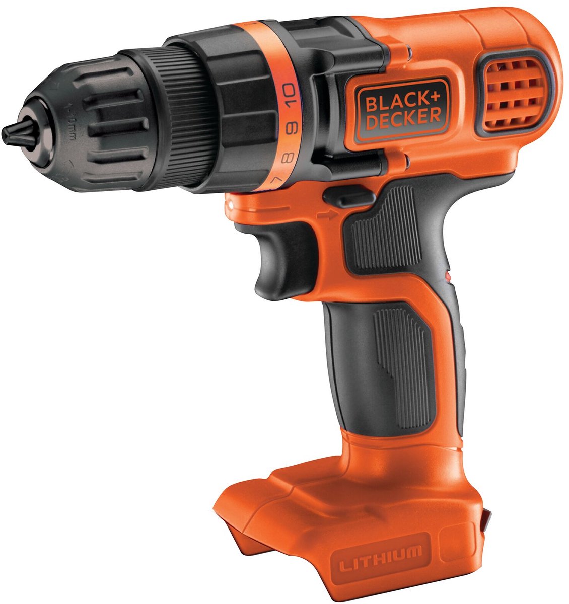 BLACK+DECKER 18v schroef- boormach. - zonder accu en lader - bdcdd18n-xj